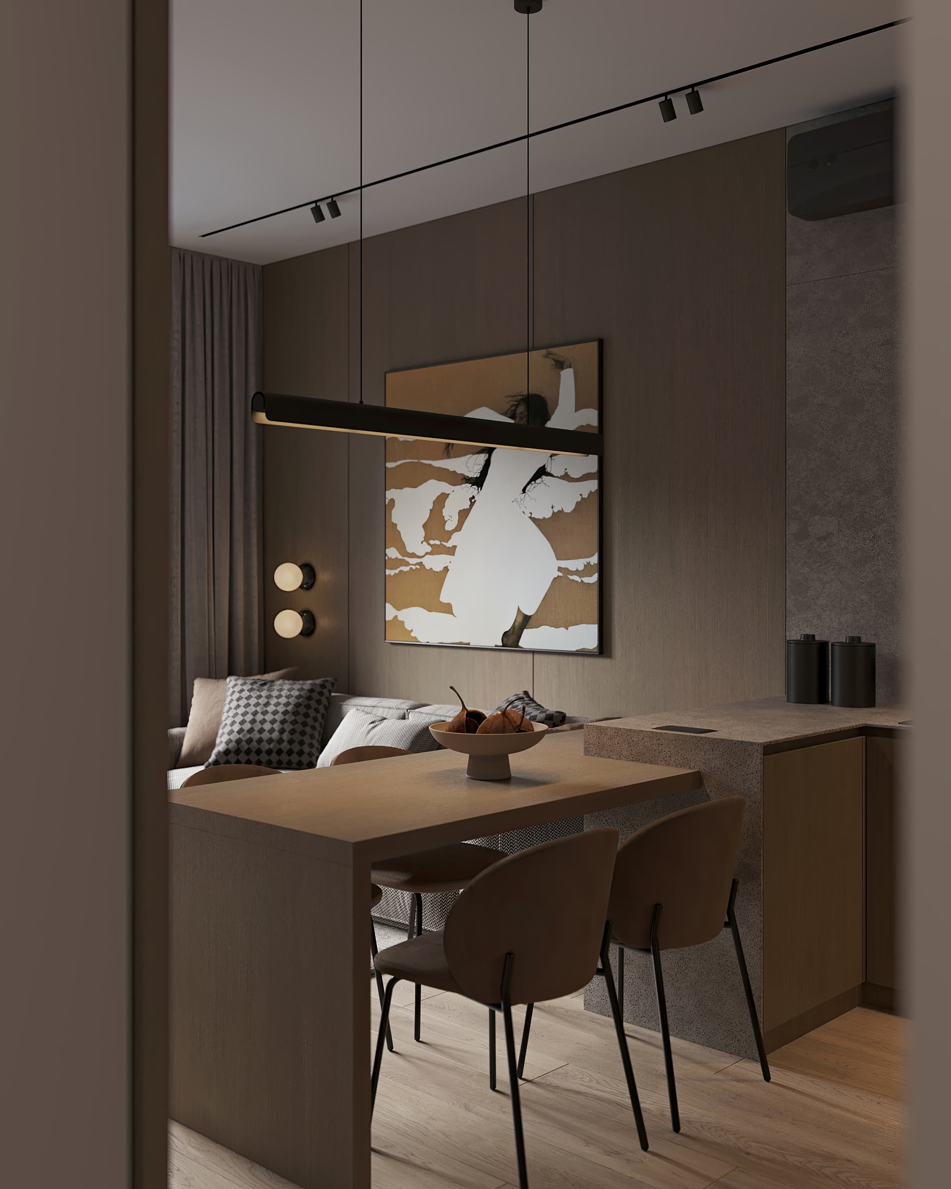 Modern bedroom interior design in Delhi with elegant decor and lighting