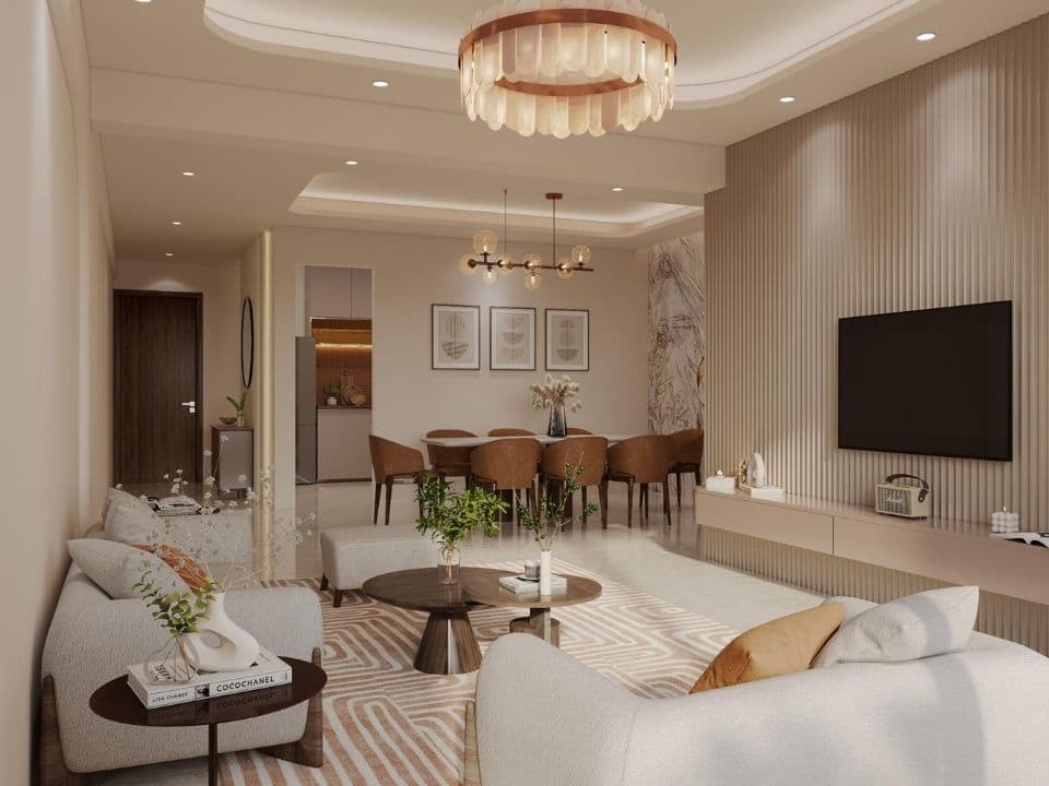 Luxury living room interior